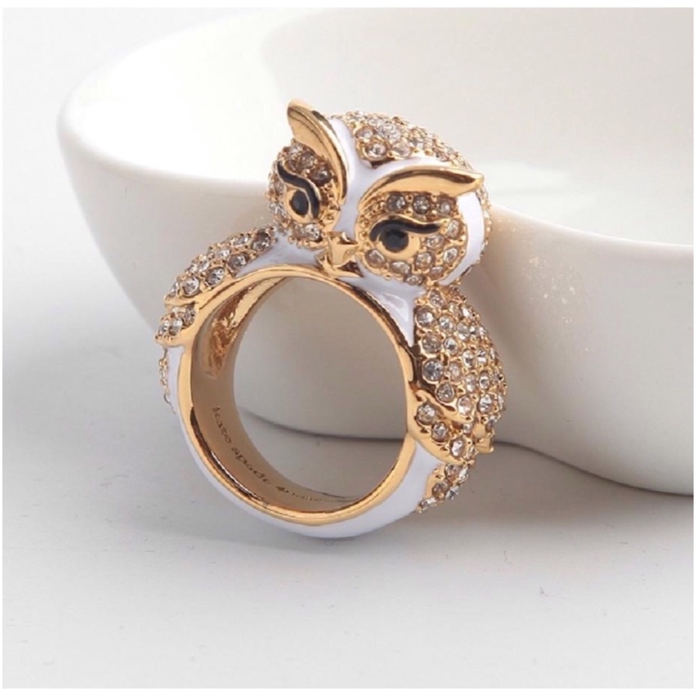 KATE SPADE • Star Bright Owl Ring & Earring Set - Picture 3 of 3